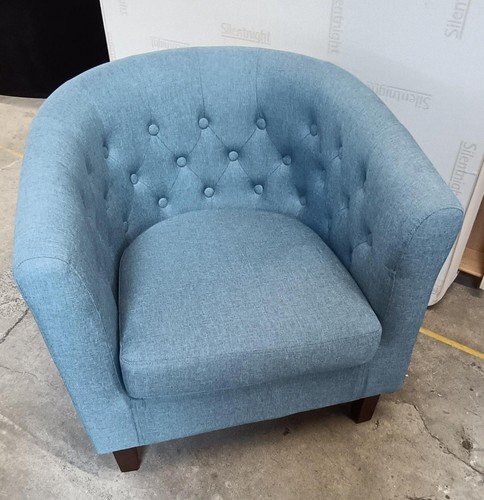 Light blue fabric tub - fabric,