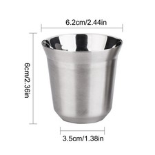 Stainless Steel Espresso Cups