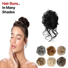 Curly Messy Hair Bun Piece