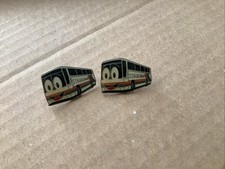 2 Vintage Stagecoach Bus / Coach Tie Pins  Badges. No Backs 