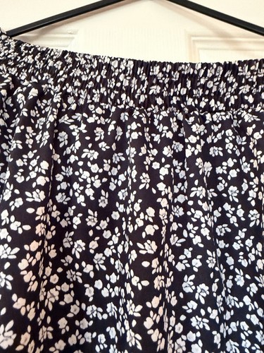 Long ditsy floral skirt - skirt, with