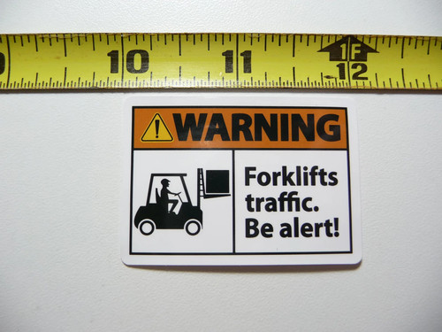 Warning forklift traffic small - traffic,