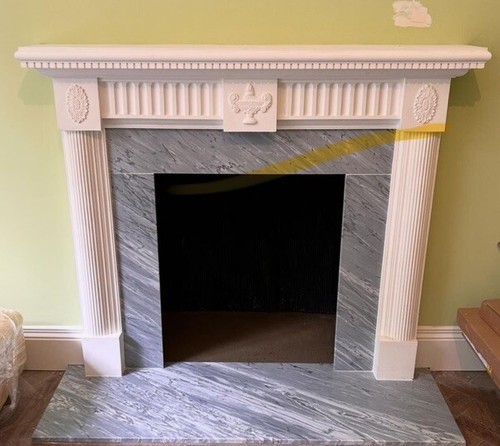 Regency plaster fire surround - fire,