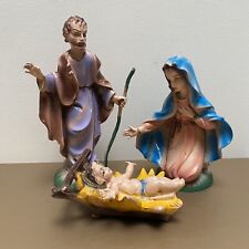 Nativity Set Christmas Italian Mary Joseph & Jesus 5”