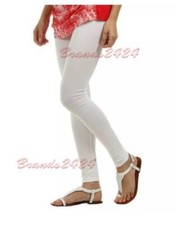 LADIES WOMENS VISCOSE LYCRA PLAIN STRETCHY SOFT LEGGINGS WITH ELASTICATED WAIST