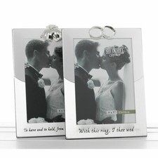 Wedding Bell & Rings 5x7