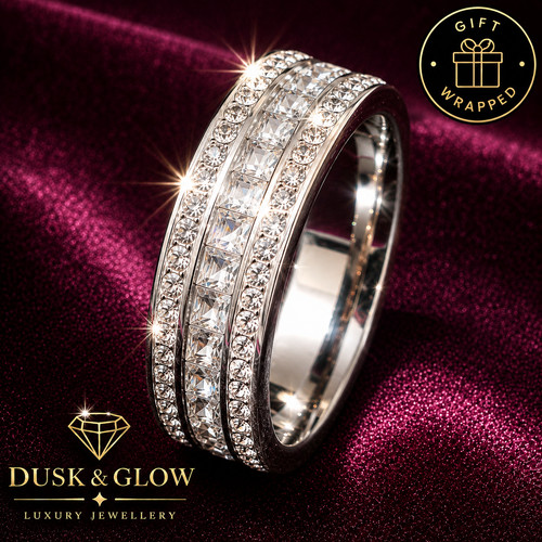 Luxury silver zirconia - luxury, ring