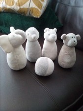 Little White Company Soft Animal Skittles & Ball Penguin Bear Elephant Monkey