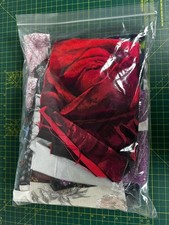Joblot Bundle Scraps Remnants Fabric 1kg Bags Various Materials Colours Textures
