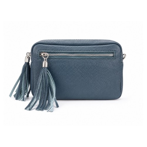 Leather tassel crossbody bag - tassel,