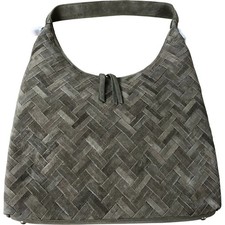 May Woven Shoulder Bag Olive