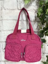 ?KIPLING BNWOT “Defea” Ladies Canvas Quilted Fabric Medium Multiway/Holdall