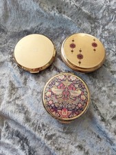 3 Vintage Stratton Powder Compacts.  Good Condition.