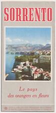 Vintage Sorrento Italy Travel Tourist Brochure Map Photo Images Guide 1955