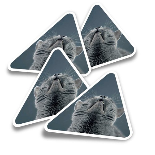 Triangle stickers cute - 4x,