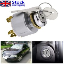 Universal 12V Ignition Switch Barrel Kit W/2 Key For Car Motorcycle Boat Tractor