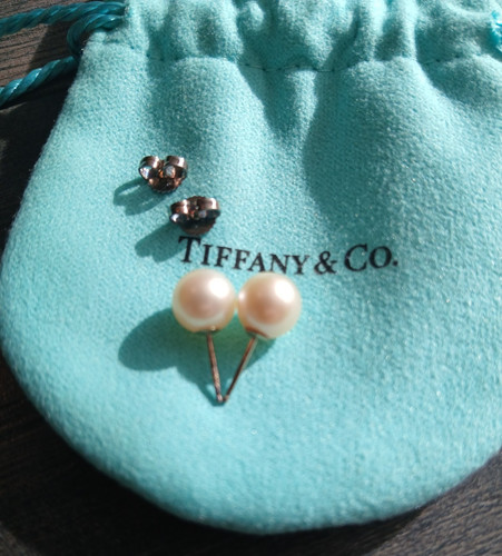 Tiffany pearl stud - pearl,