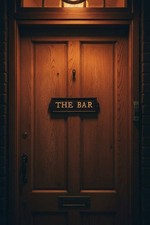 Metal the bar wall sign - “the,
