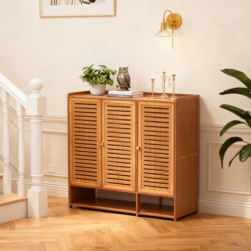 Slatted doors wooden shoe - 3,