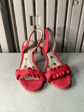 Boden Red Suede Leather