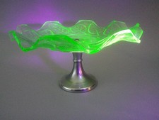 Art Deco Green Uranium Glass