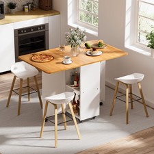 Mobile Drop Leaf Dining Table