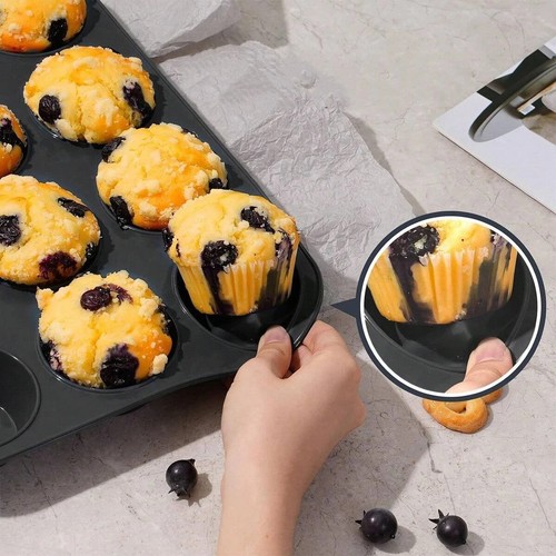 Cup silicone muffin tray - 12,