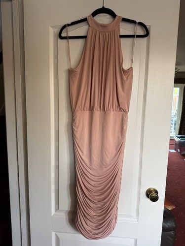 Pink lipsy ruched dress - pink,