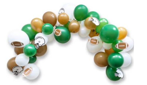 Game day football balloon arch - day,