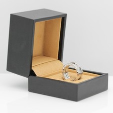 Bulgari B - Zero 1 Ring - 3 Band in 18KT White Gold - Size 54 with Bulgari Box