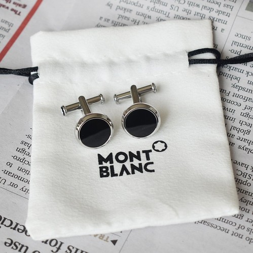 Montblanc round cufflinks made - montblanc,