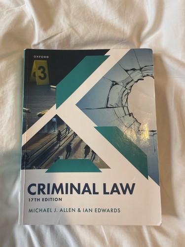 Criminal law 17th edition - criminal,