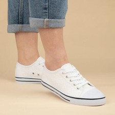Womens Canvas White Adults