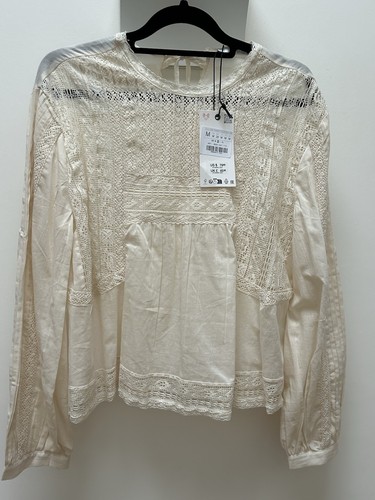 Zara cotton lace - lace, top