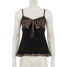 Y2K Leopard Print Crop Top