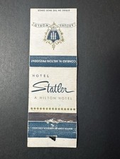 Vintage Hotel Statler Matchbook A Hilton Hotel Conrad Hilton President Rare 1950