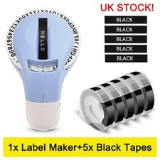 Dymo Omega Embossing Label Maker with Embossing Label Tape 9mm Junior Embosser