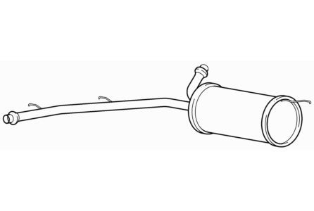 Centre exhaust middle silencer - exhaust,