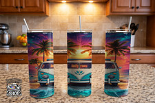 Volkswagen Hippie Van Tropical