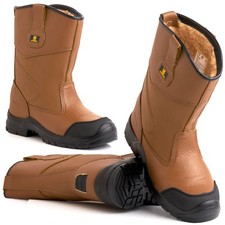 Mens leather waterproof fur - s3,