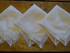 Set  of 3 Vintage Retro Lace