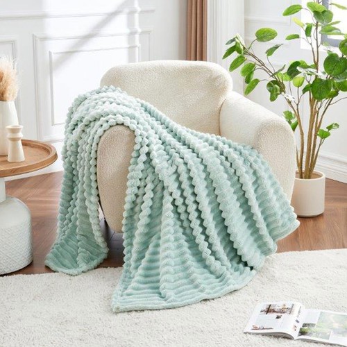 Ribbed throws blanket large - ribbed,