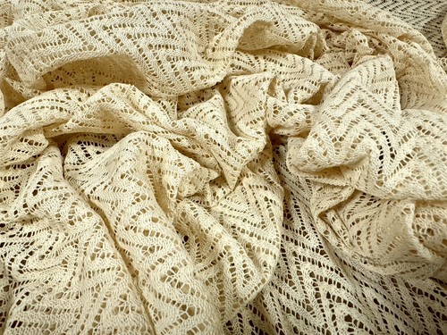 Crochet lace fabric with - crochet,