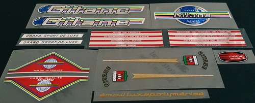 Gitane mixte decal set - gitane,