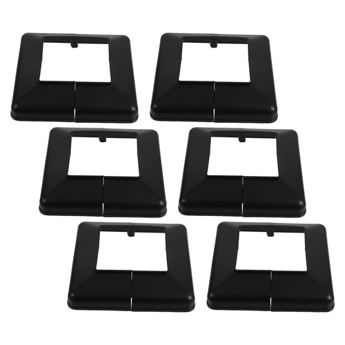 6pcs black pvc post - 6pcs, skirts