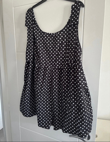 Women black white polka - black,
