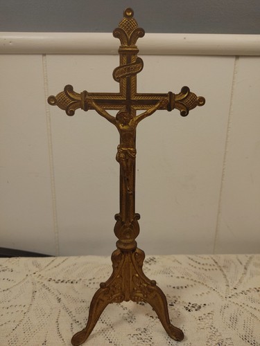 Vintage gothic cast brass - gothic,