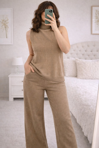 Zara beige knitted ord set - knitted, co