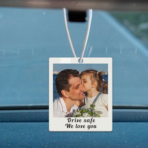 Personalised acrylic photo car - acrylic,