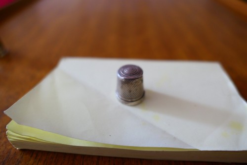 Silver thimble 5 - silver,